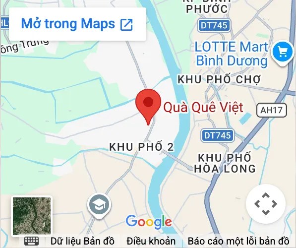Bản đồ Quà Quê Việt trên Google Maps