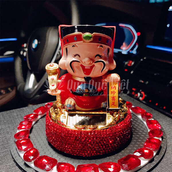 Tượng thần tài mini để trên xe ô tô
