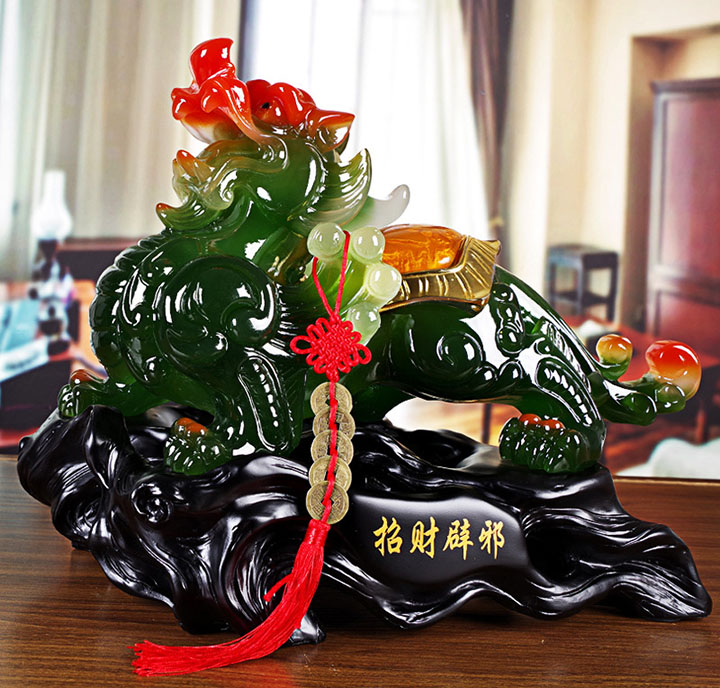 Tỳ hưu phong thủy xanh ngọc