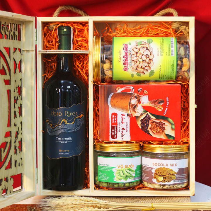 Hộp Quà Gỗ, Quà Tết Truyền Thống - Q1656