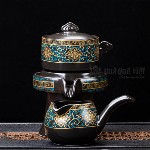 Bộ Ấm Chén Pha Trà Gốm Sứ  Hình Cối Xay Bao Gồm 2 Ấm 6 Chén