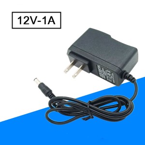 Cục Sạc Nguồn Adapter 12V-1A Đầu Tròn Tiêu Chuẩn
