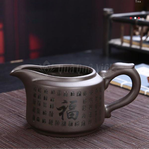 Bộ Ấm Trà Gốm Sứ Cao Cấp 2 Ấm 6 Chén Kèm Khay Trà Full Box