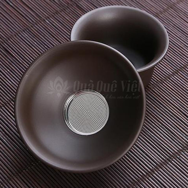 Bộ Ấm Trà Gốm Sứ Cao Cấp 2 Ấm 6 Chén Kèm Khay Trà Full Box