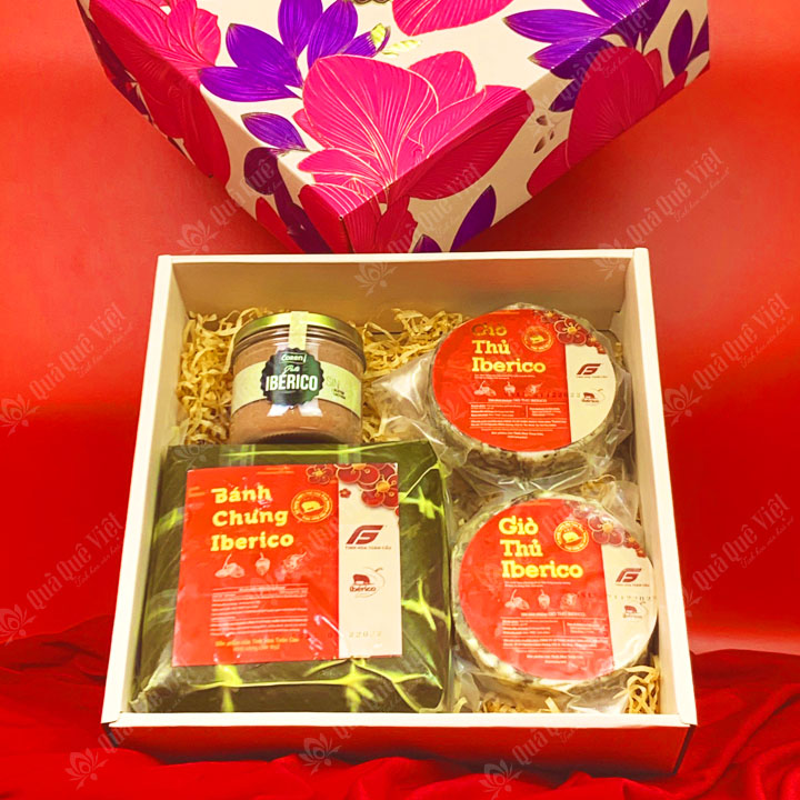 Sét Quà Tết Bánh Chưng Giò Thủ Iberico