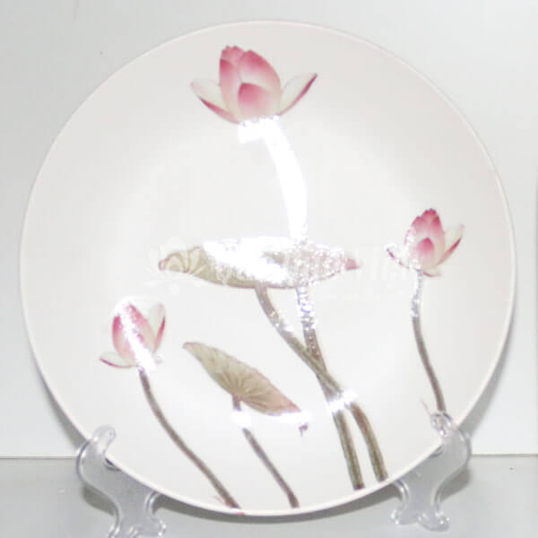 Bộ 3 Bình Đĩa Gốm Sứ Hoa Sen