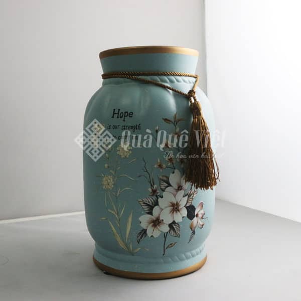 Bộ 3 Bình Gốm sứ Phong Thuỷ Trang Trí Phòng Khách