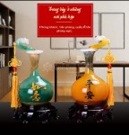 Bình Tài Lộc Phong Thủy Kèm Gậy Như Ý Mang Đến Tài Lọc và Bình An Cho Gia Chủ