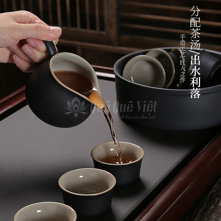 Bộ Ấm Trà Gốm Sứ Cao Cấp Nhập Khẩu - T1634