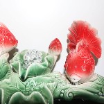 Chậu Cá Ngọc Phong Thủy Mini Có Thác Nước & Đèn Led Chiếu Sáng