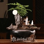 Hòn Non Bộ Mini Trong Nhà Có Thác Nước, Máy Phun Sương  và Đèn Led