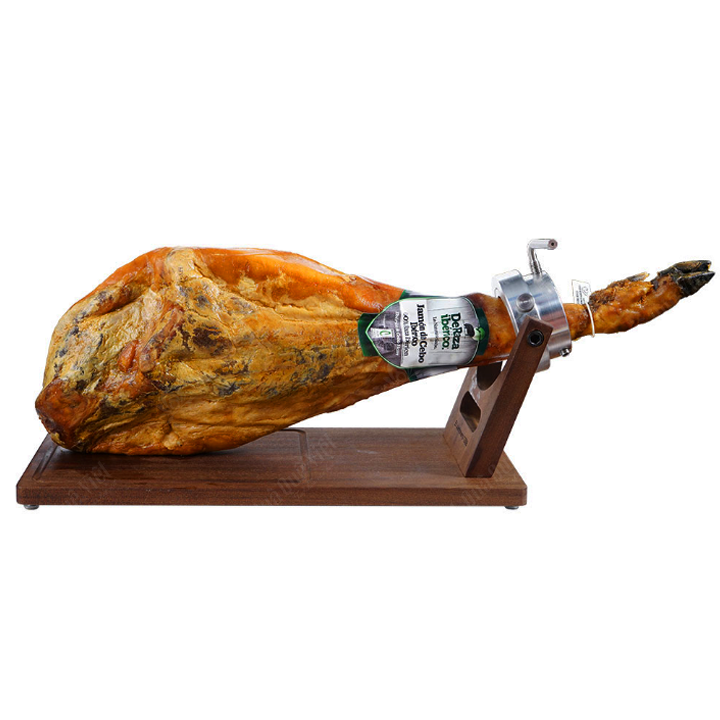 Đùi Sau Iberico Cebo Loại Có Xương Ủ Muối 24 Tháng Thương Hiệu DeRaza