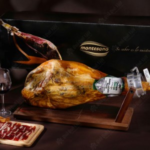 Đùi Sau Iberico Cebo Loại Có Xương Ủ Muối 24 Tháng Thương Hiệu DeRaza