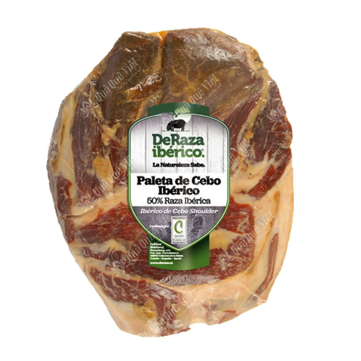 Đùi Trước Iberico Cebo Không Xương Ủ Muối 24 Tháng | Thương hiệu DeRaza