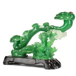 Gậy Như Ý Màu Xanh Ngọc Bích, Vật Phẩm Phong Thủy Thể Hiện Sự Uy Tín và Quyền Lực