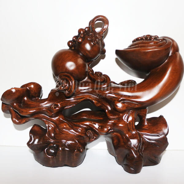 Gậy Như Ý Gỗ Hồ Lô Biểu Trưng Của Sức Mạnh May Mắn và Tài Lộc