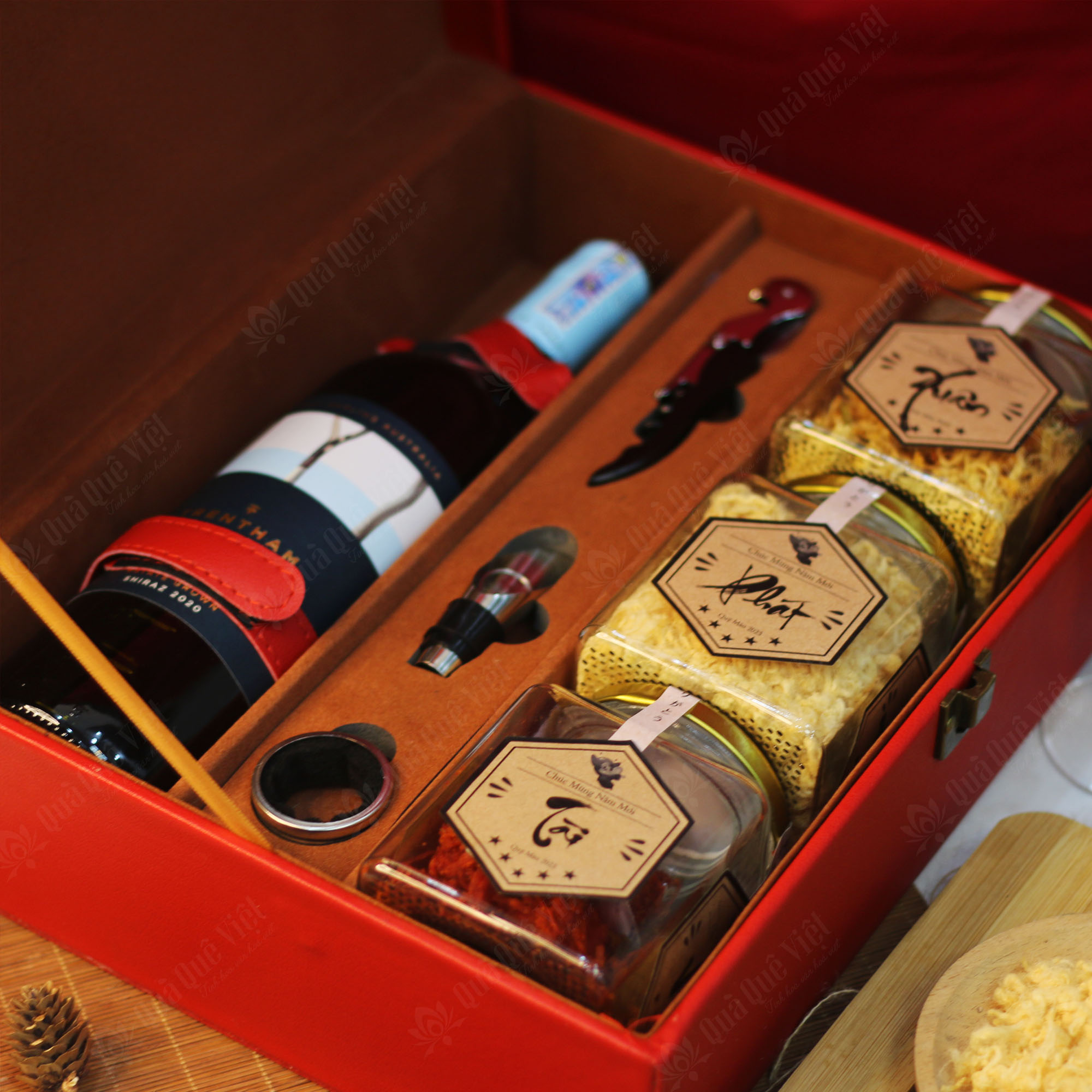 Hộp Quà Tết Xuân Phát Tài, Hộp Da Cao Cấp - Q1661