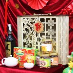 Sét Quà Tết Hộp Gỗ 2 Cửa  6 món