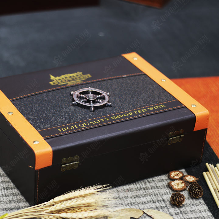 Hộp Quà Tết Dành Cho Doanh Nghiệp 2026, Hộp Da Cao Cấp - T1642