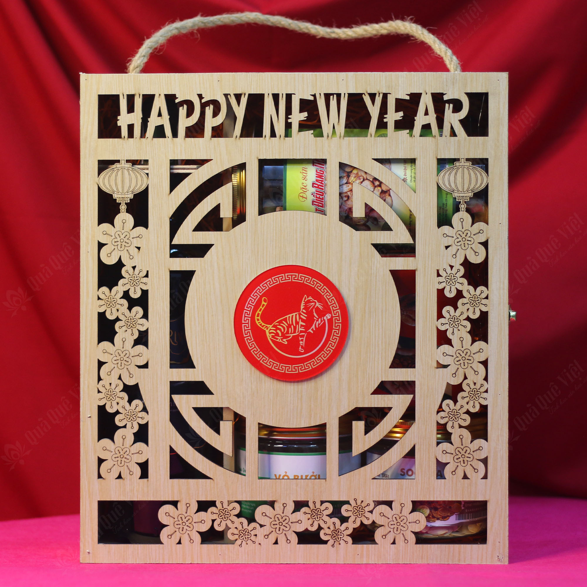 Hộp Quà Gỗ, Quà Tết Truyền Thống - Q1656