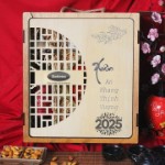 Sét Quà Tết 6 Món Hộp Gỗ Truyền Thống - G1666