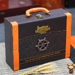 Hộp Quà Tết Nhập Khẩu, Mẫu Hộp Da Cao Cấp - Q1653