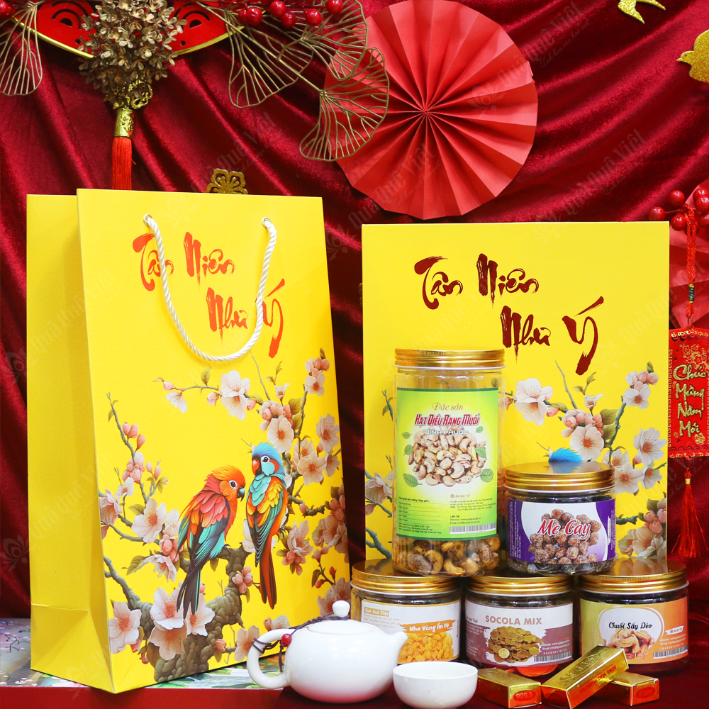 Hộp Quà Tết Doanh Nghiệp Tân Niên Như Ý 6 Món