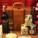 Hộp Quà Tết Da Cao Cấp Xuân Phát Tài 2 Ngăn - Q1664