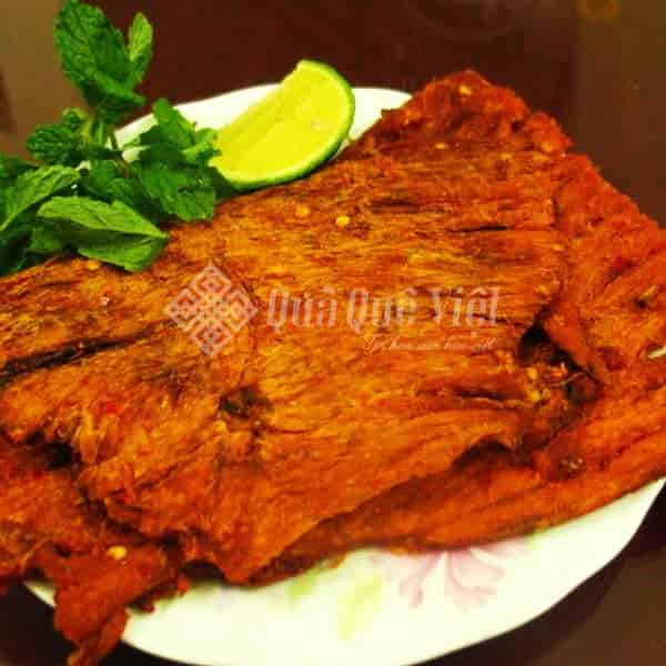 Khô Bò Miếng Ớt Cay Mềm Giòn Nhà Làm Hủ 300gr