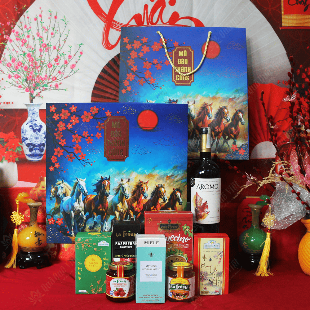 sét quà tết mã đáo thành công