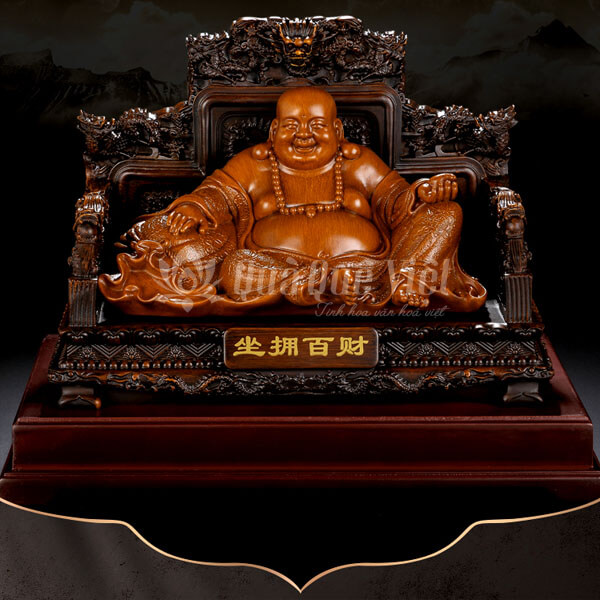 Tượng Phật Di Lặc Phong Thuỷ Bằng Gỗ
