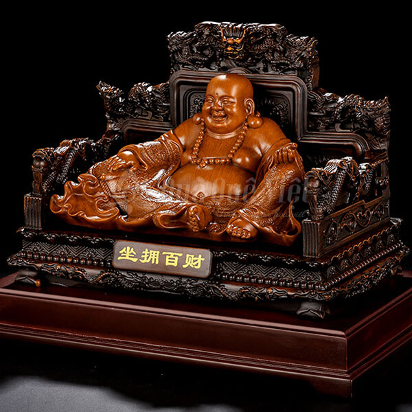 Tượng Phật Di Lặc Phong Thuỷ Bằng Gỗ