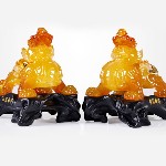 Tỳ Hưu Phong Thủy Vàng Ngọc Đỏ Size 29cm