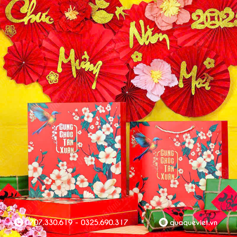 Vỏ hộp quà tết - cung chúc tân xuân 2026