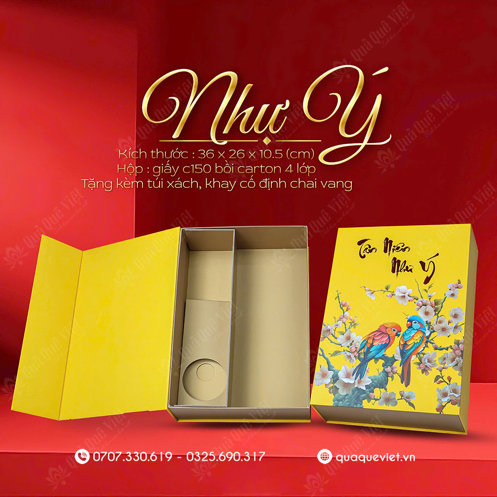 Vỏ hộp quà tết tân niên như ý