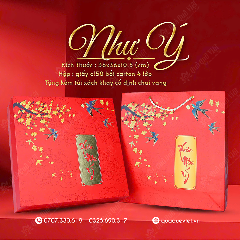 Vỏ hộp quà tết như ý