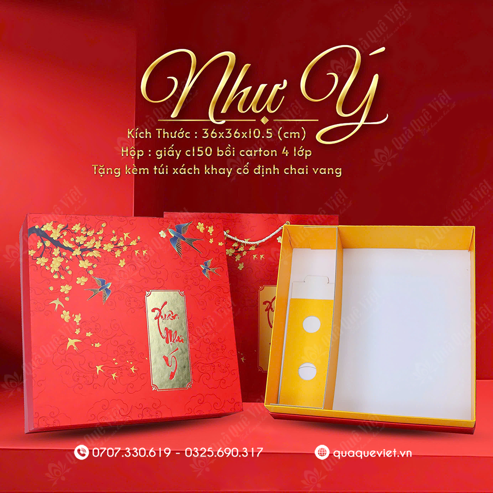 Vỏ Hộp Quà Tết Truyền Thống - T1641