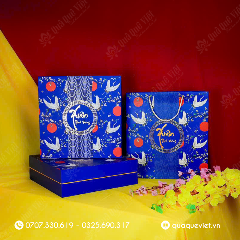 Vỏ hộp quà tết - xuân thịnh vượng 2026